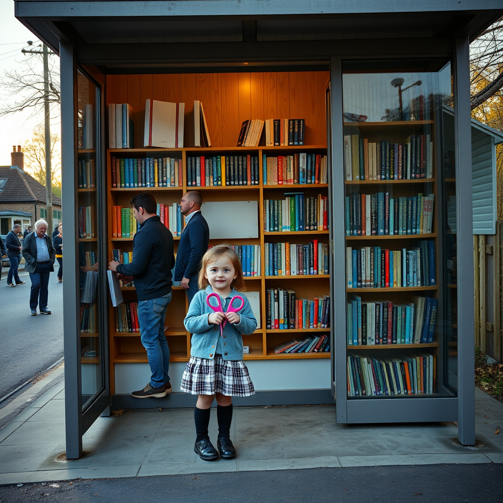 Oxfordshire villagers turn unused bus shelter into library